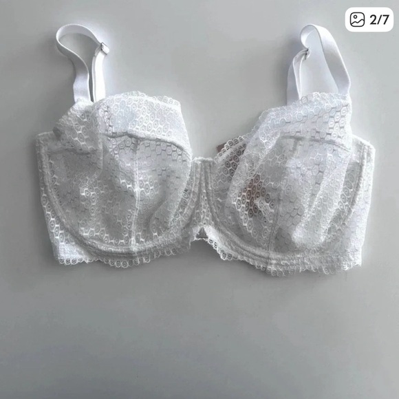 Beija London Waves Z Balconette Bra White 34G - Picture 2 of 7